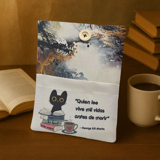 FUNDA PARA LIBRO - BLACK CAT