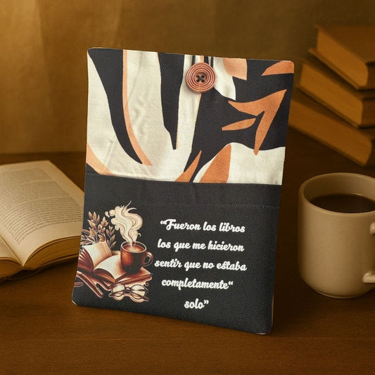FUNDA DE LIBRO  - HOJAS DE OTOÑO